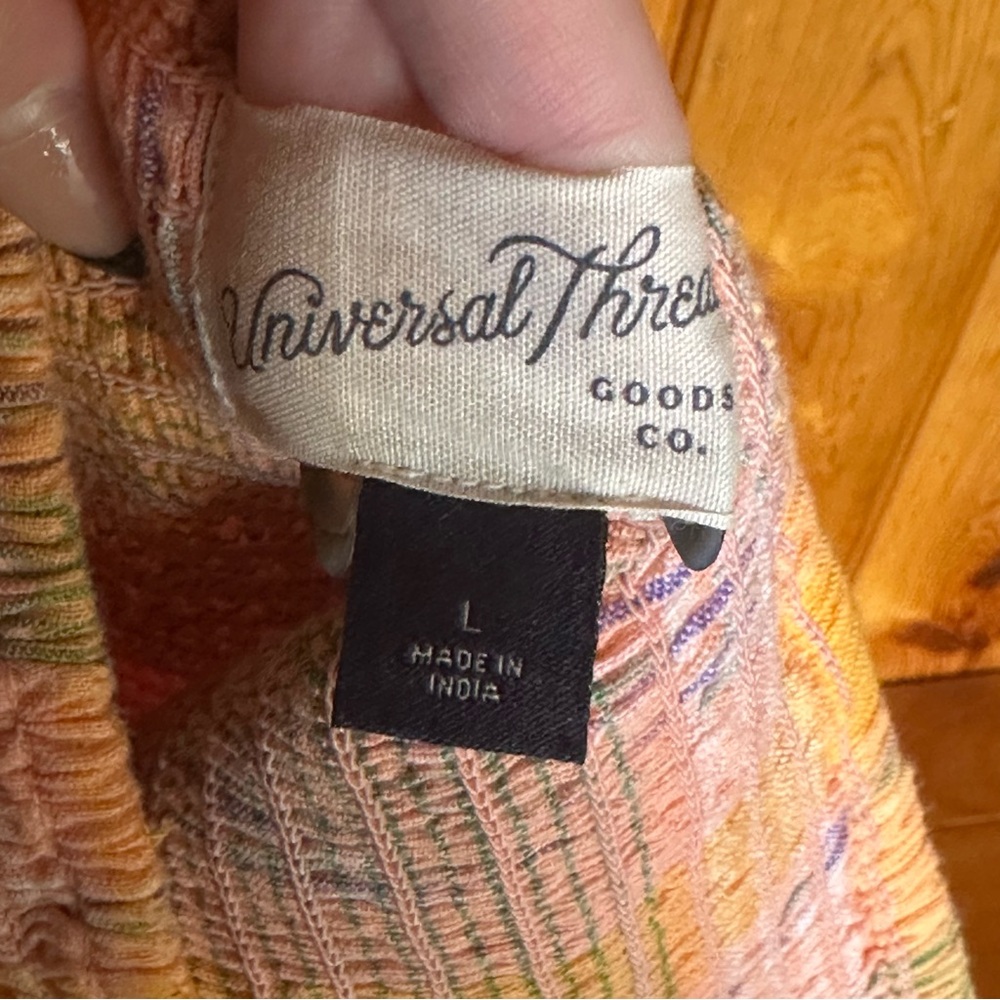 Universal Thread Plaid Multicolor Halter Top - Picture 5 of 6